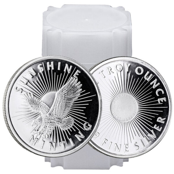 Buy & Sell 1 oz Sunshine Mint Silver Eagle Rounds - Tube of (20) 1 oz Rounds