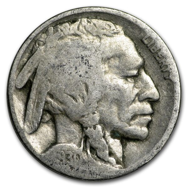 1913-1938 Buffalo Nickels $1 Face Value Roll (Partial Dates)
