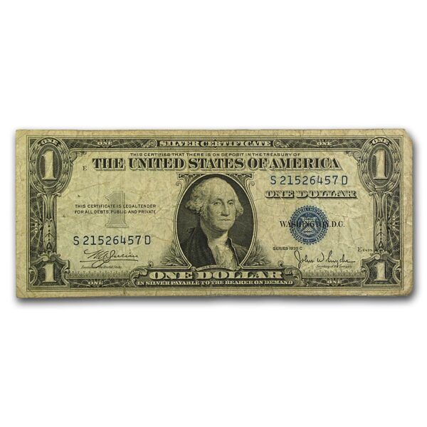 1935's $1.00 Silver Certificates Culls