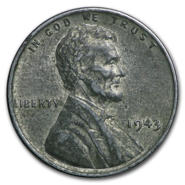 1943-P-D-S Lincoln Steel Cent 50-Coin Roll Avg Circ