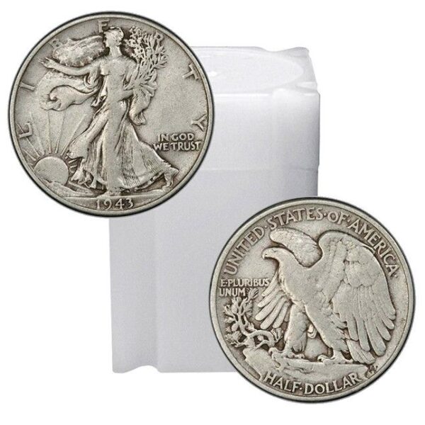 Buy & Sell 90% Silver Walking Liberty Half Dollars $10 Face Value 20-Coin Roll In Denver Colorado