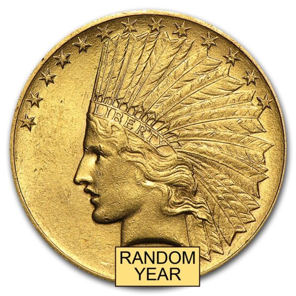 $10 Indian Head Gold Eagle Coin AU