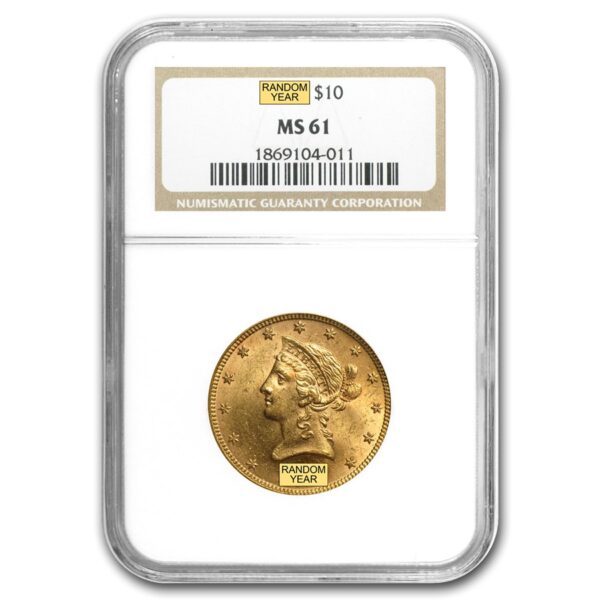 $10 Liberty Gold Eagle MS-61 NGC