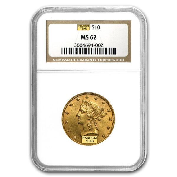 $10 Liberty Gold Eagle MS-62 NGC