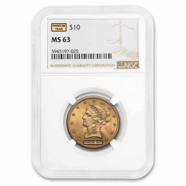 $10 Liberty Gold Eagle MS-63 NGC