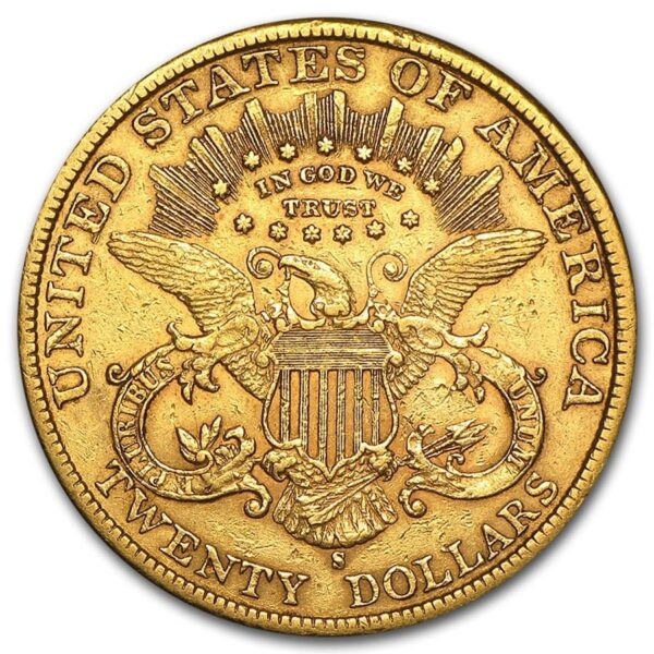 $20 Liberty Gold Double Eagle VF - Image 2