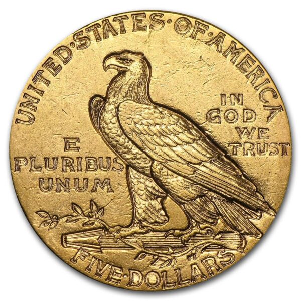 $5 Indian Gold Half Eagle AU - Image 2
