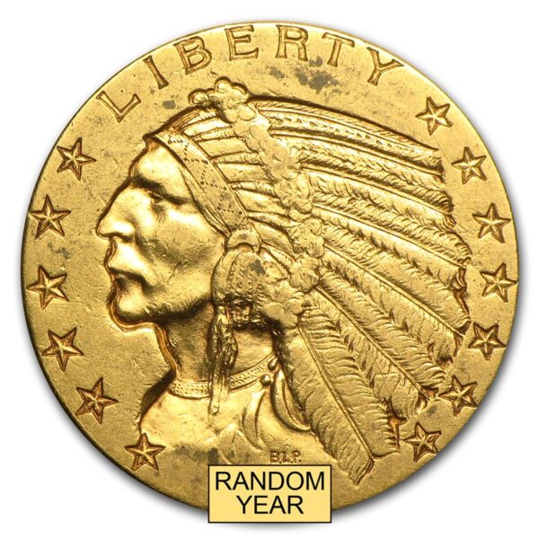 $5 Indian Gold Half Eagle XF