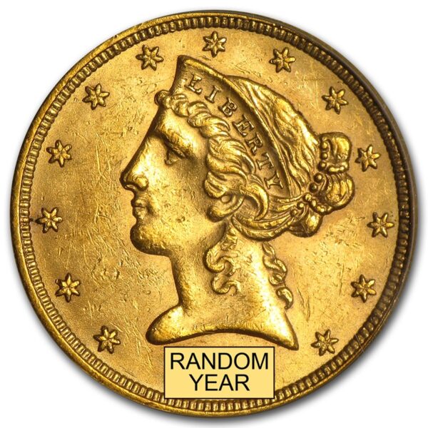 $5 Liberty Gold Half Eagle BU