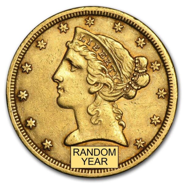 $5 Liberty Gold Half Eagle XF