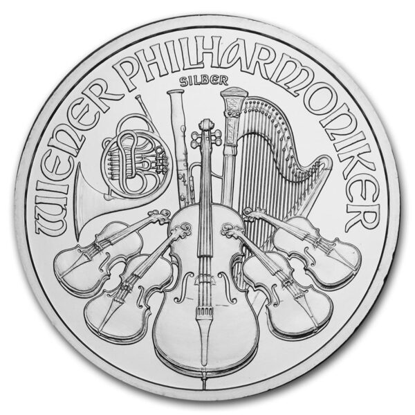 Tube of 25 BU Coins- Buy & Sell One Ounce Silver Austrian Philharmonic