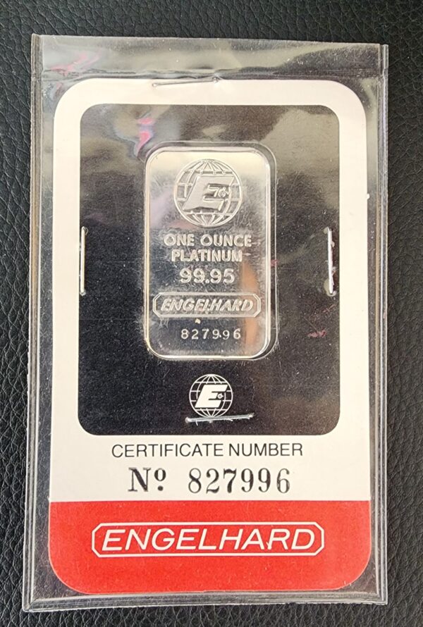 Buy & Sell 1 oz Engelhard Platinum Bar